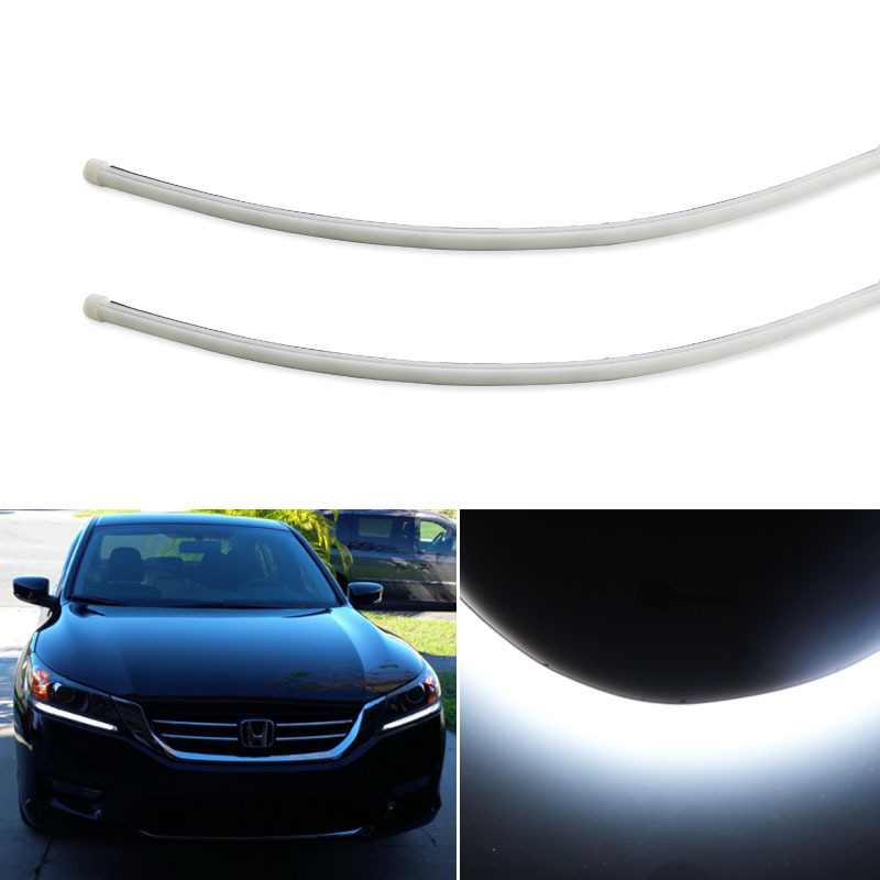 Even Illuminating Headlight LED Daytime Running Lights Retrofit LED Assembly For 2013 2014 2015 Honda Accord Sedan,white