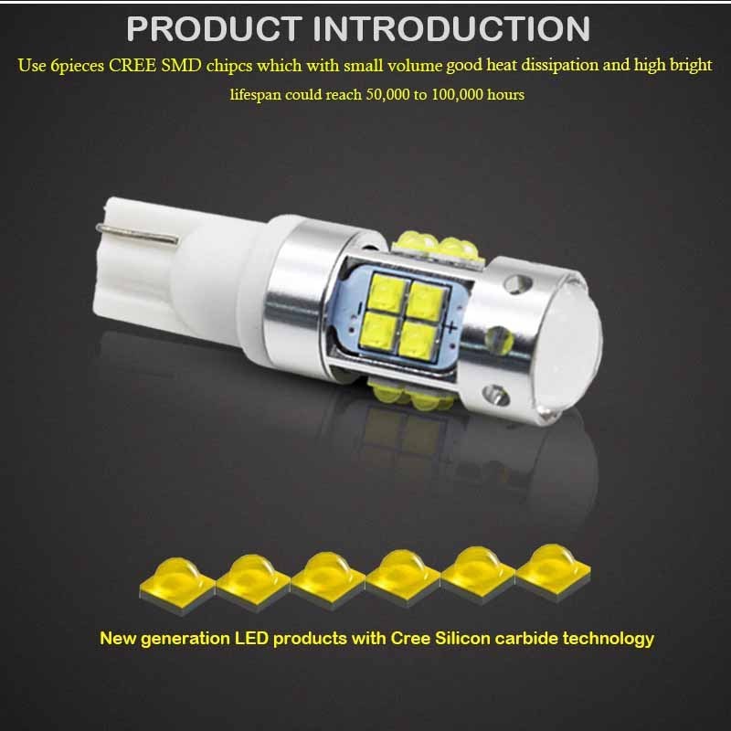 Auto T10 led Bulb 912 921 T15 168 W5W LED For Reverse Lights Parking Lights Turn Signal Light,6000k White Yellow Red 12V