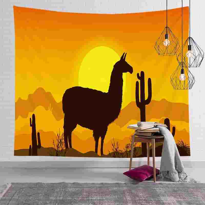 Drop shipping tapestry 2023 hot Selling home decoration living room tapestry custom square digital printing tapestry