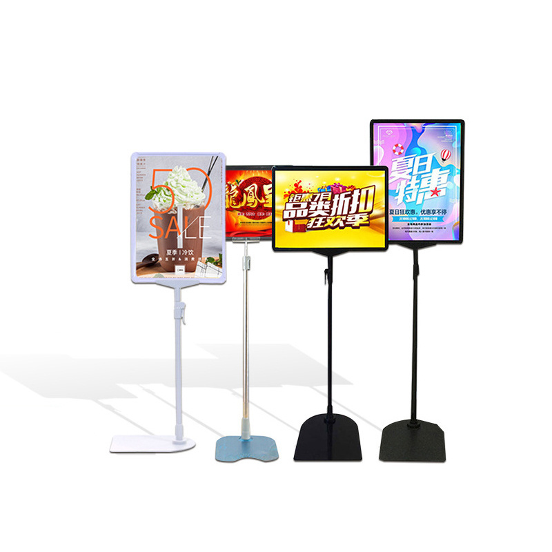 Adjustable Sign Holder Stand Frame Poster Display Double Sided Floor Standing Sign Stand with Base for Store Shop