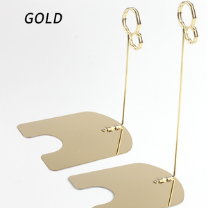 New Colors Gold Metal Display Menu Card Clip Table Number Holder For Wedding Party