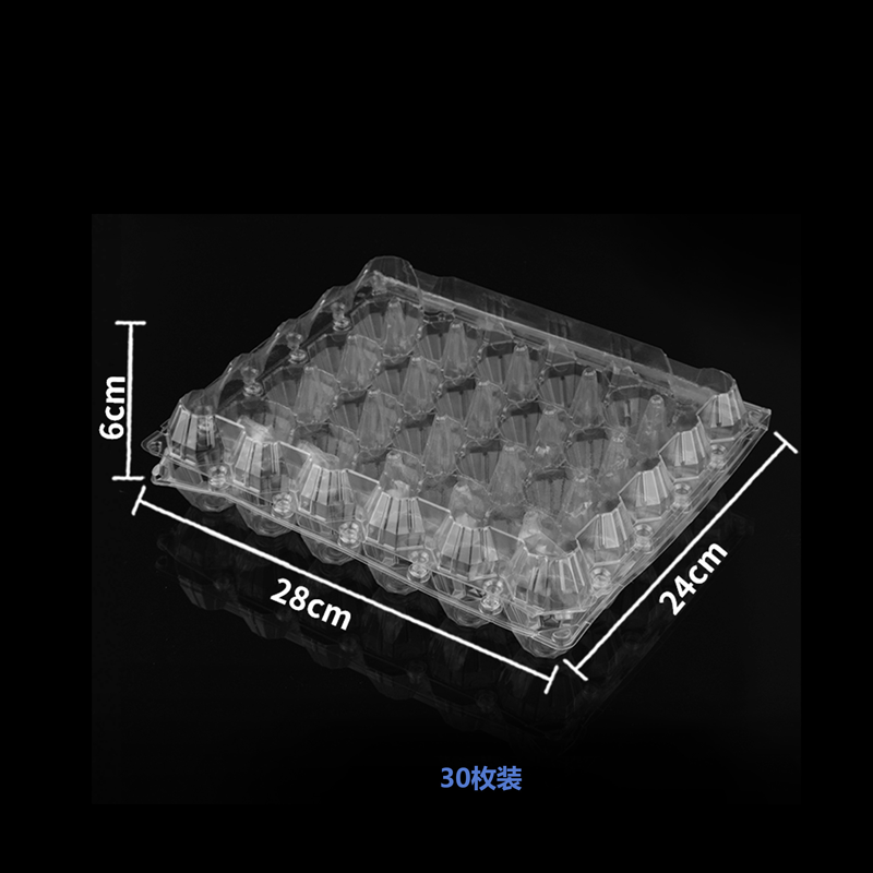 disposable Wholesale 12 Cells Clear Eggs Food Storage Container Custom plastic egg tray