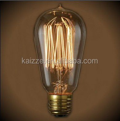 ST64 Edison Bulb Vintage Light Filament Glass Bulb