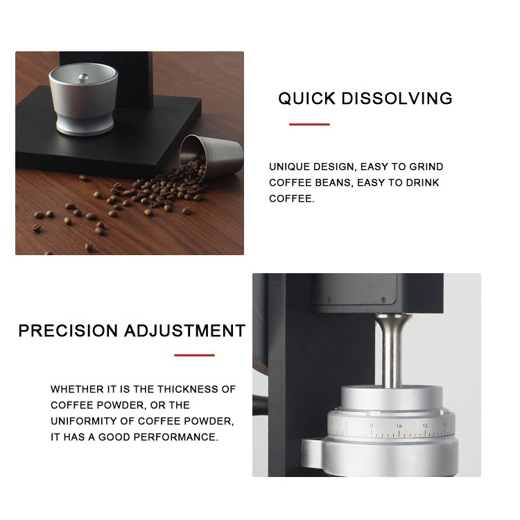 83Mm Conical Burr Hands Coffee Grinder Machine Aluminium Alloy Body Grinder Italian Standard Manual Espresso Grinders