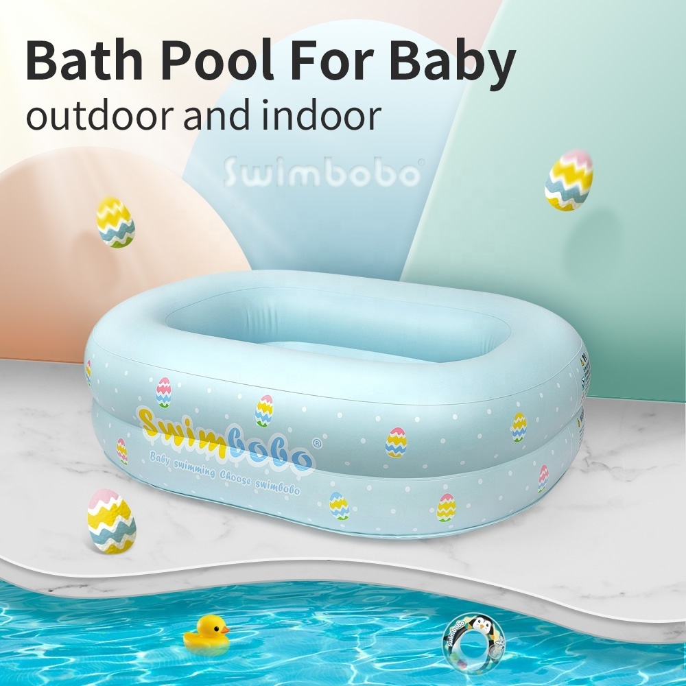 Kingpou hot square Portable Bathtub Small Swim pool Shower Basin Inflatable baby bath tub foldable