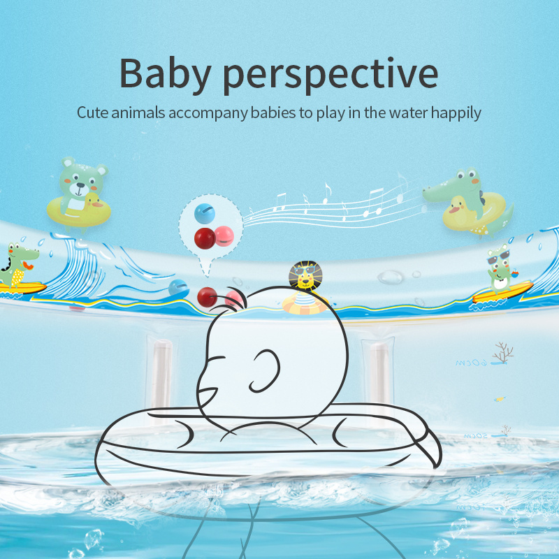 Swimbobo Kingpou New Style Hot Sell Swimming Pvc Ring Infant Pools Toddler Portable Baby Bathtub Inflatable Swim Pool For Kids