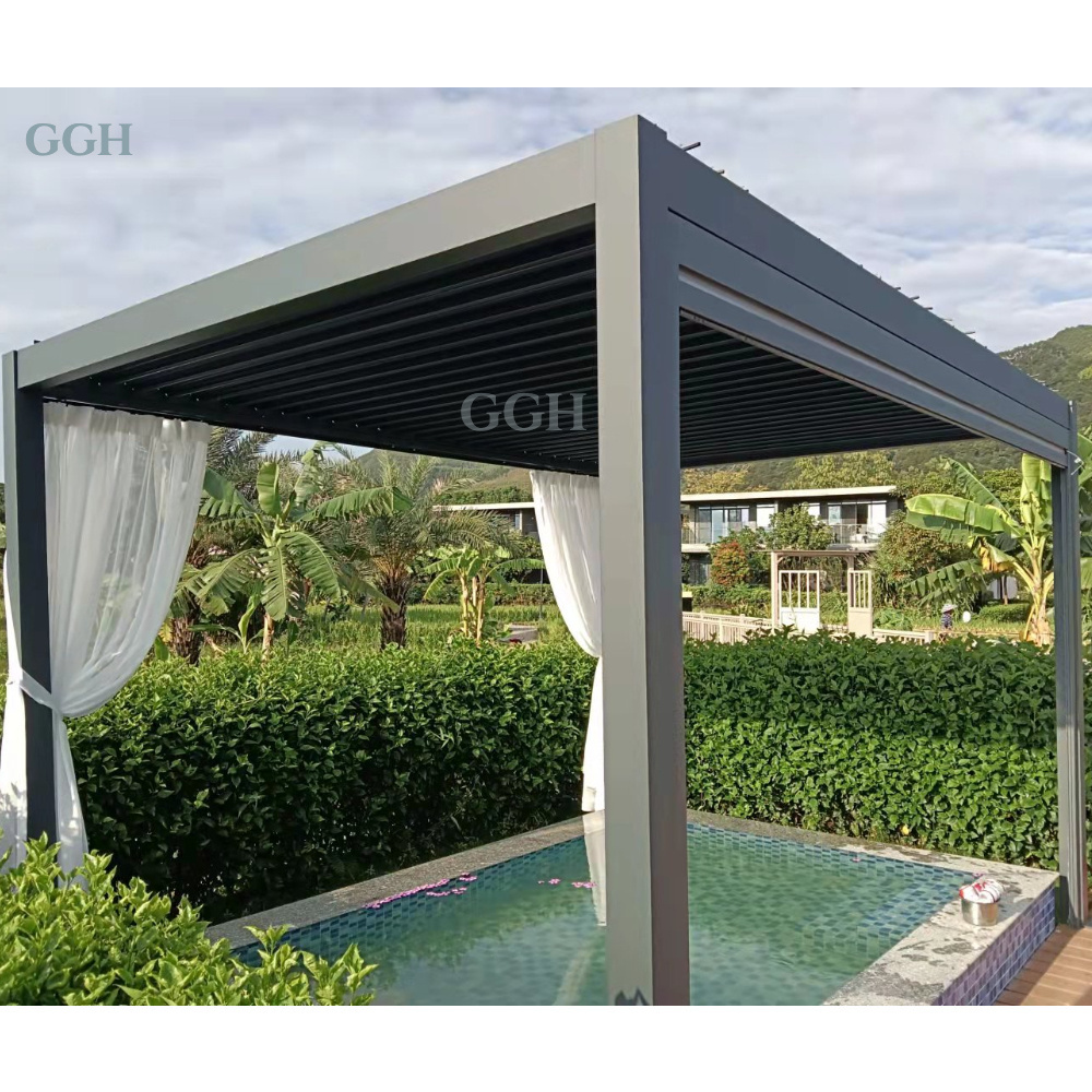 KAKADU Pergolas Gazebos De Exterior With Adjustable Roof Louvers Arches Arbours  Pergolas Pergola Aluminum