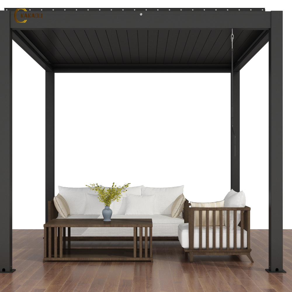 KAKADU Pergola Patio Aluminum with Louver Roof Beautiful Exterior Pergolas and Gazebos for Outdoor Use