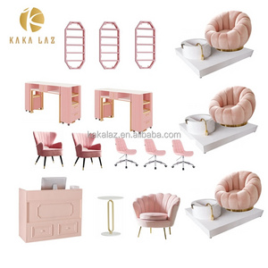 nail beauty  salon  pink spa a set  salon equipment hair salon furniture