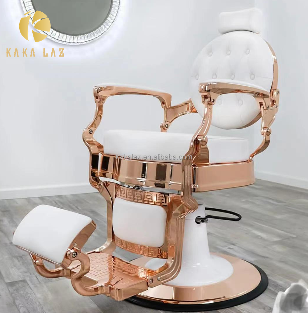 salon furniture white gold barbing salon equipment barber chair barber chair modern