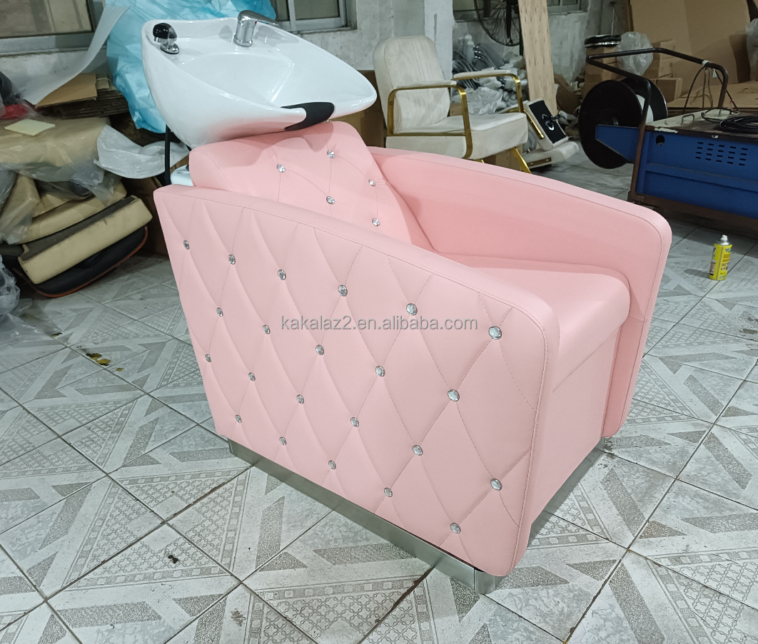 hair salon furniture cheap shampoo bed  salon furniture shampoo chairs pink  shampoo bed and bowl