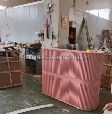 beauty salon counter design pink salon  reception desk new design information counter