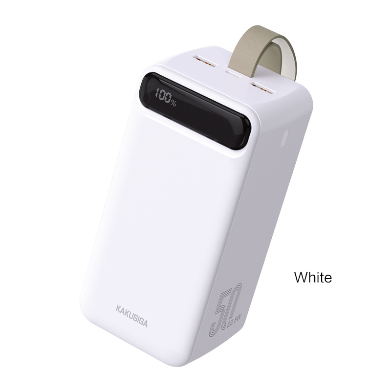 KAKUSIGA New Arrival Popular 22.5W Fully Compatible Power Bank PD20W-50000mAh LED USB Type-C Mi-cro Phone Charging powerbank