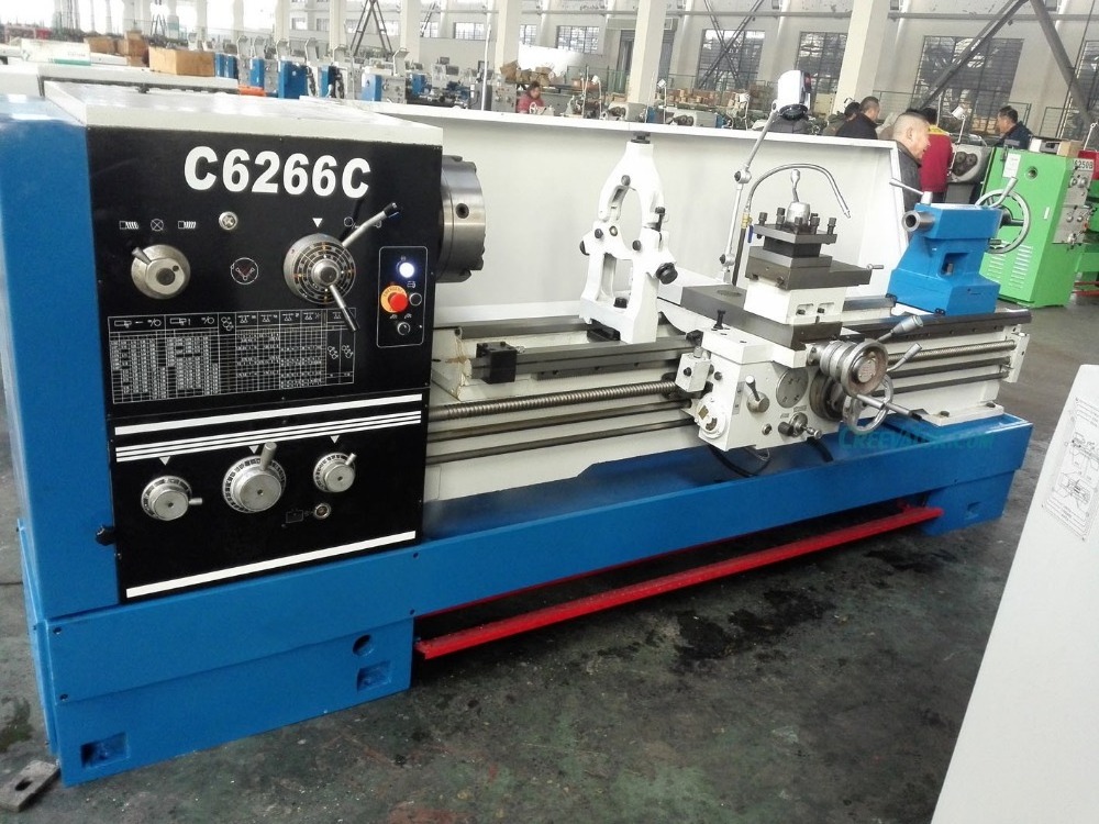 Heavy Duty Types Tornos Paralelos Manual C6266C Gap Bed Lathe Machine