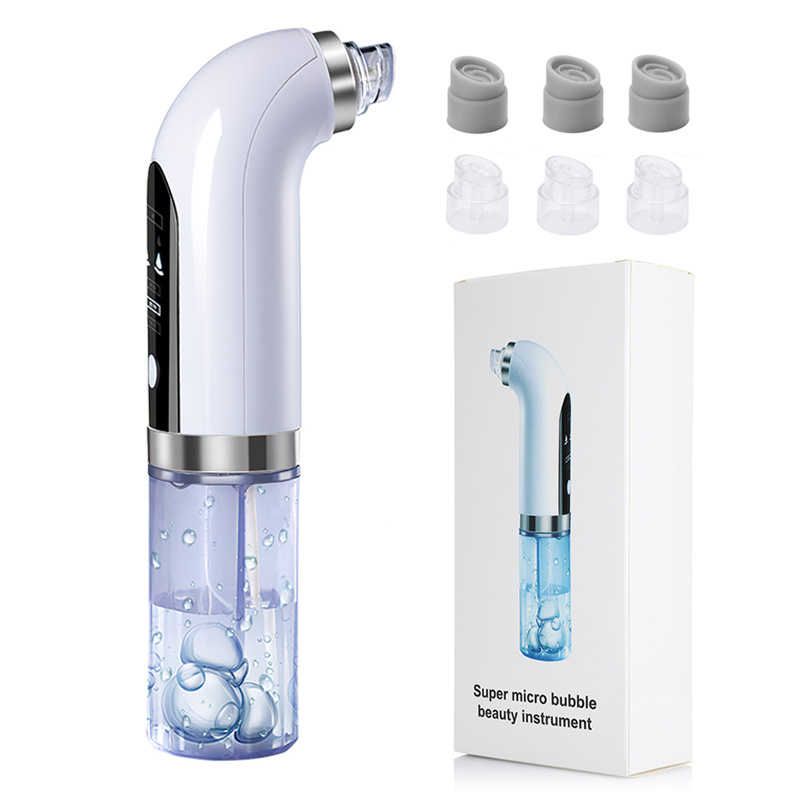 KKS facial lift face cleaner electric micro small bubble water cycle acne pimple pore vacuum blackhead remover