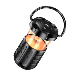 KAKUSIGA New Factory OEM Portable Outdoor BT Speakers Wireless Led Camping Lantern Light Speaker TWS For Mobile Phone Camp