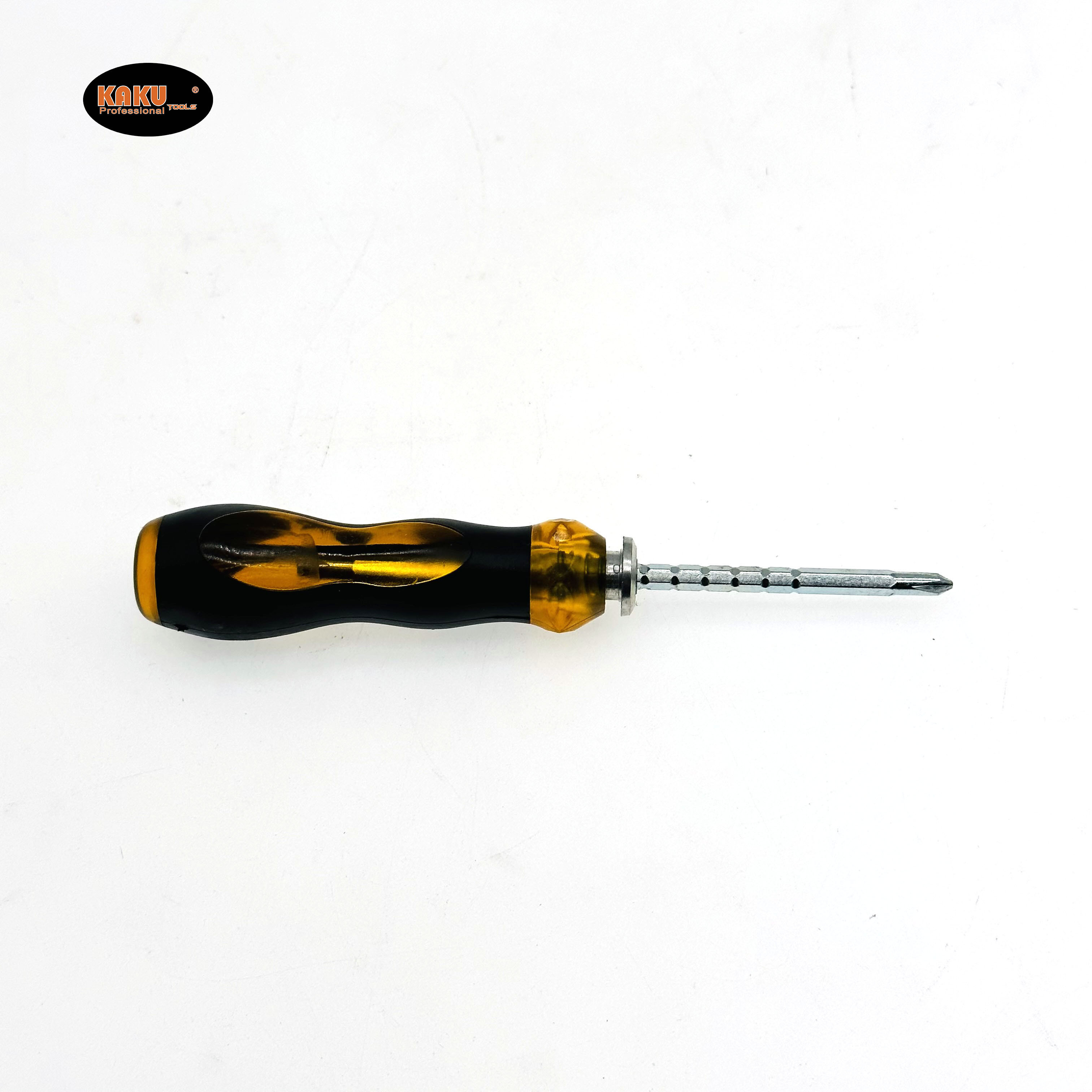 KAKU Soft Grip Screw Driver Straight Slotted PP+TPR Retractable Screwdriver With Magnetic