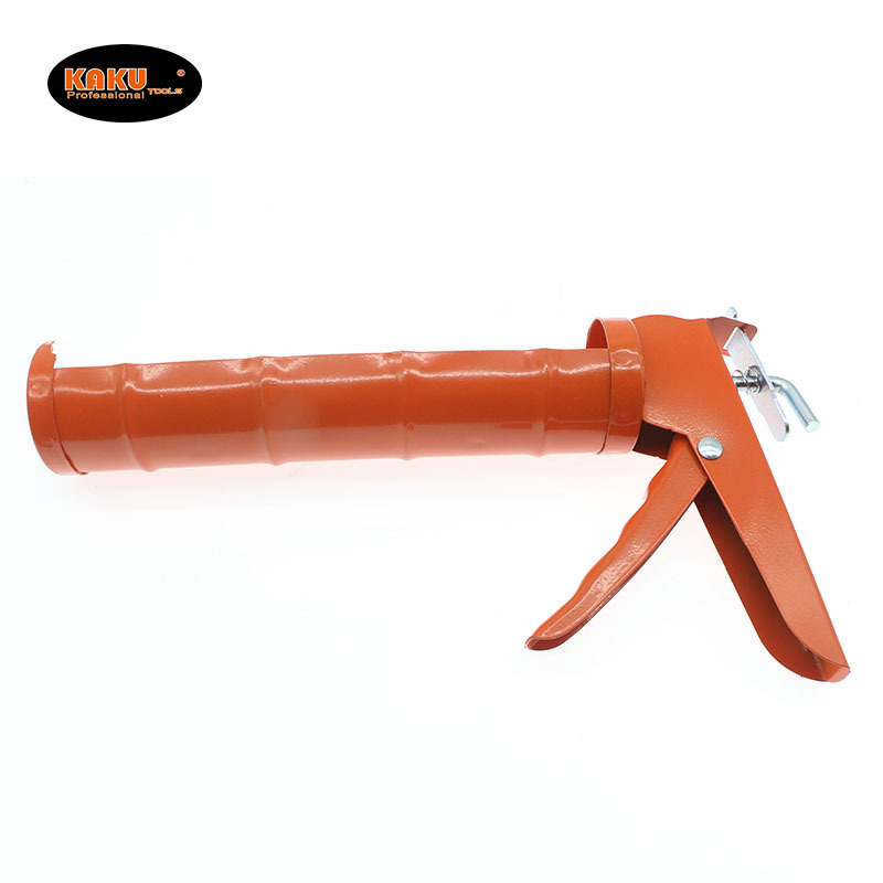 KAKU Customization Orange Iron Glue Gun Caulk Heavy Duty Manual Drop-Free Silicone Sealant Caulking Gun