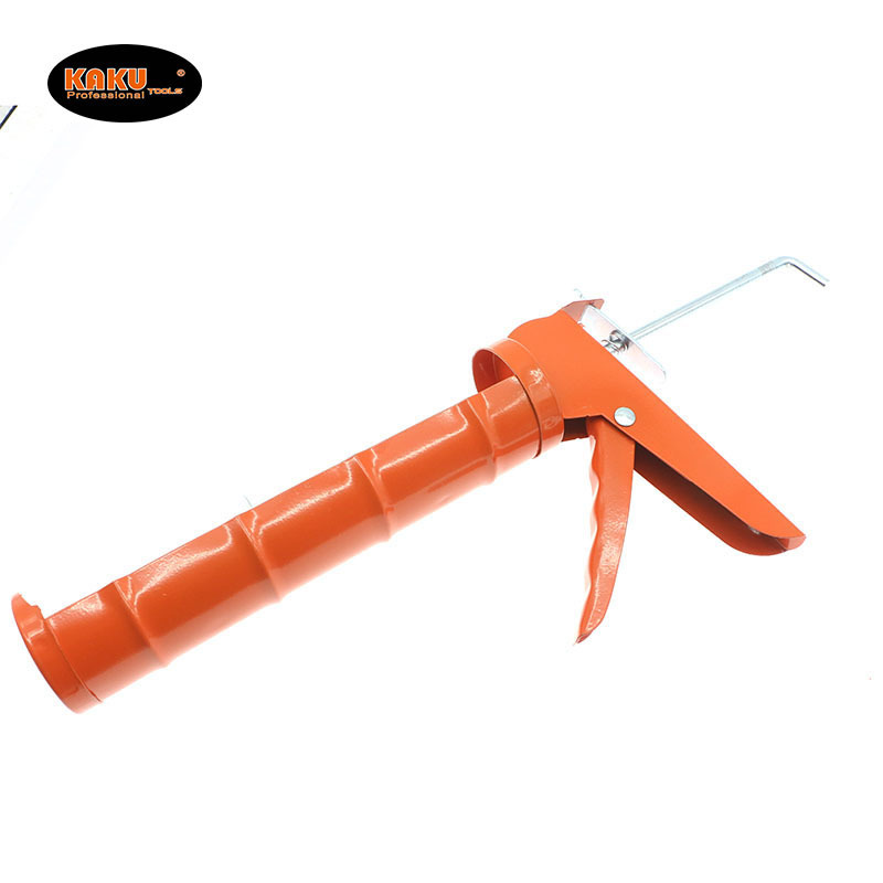 KAKU Customization Orange Iron Glue Gun Caulk Heavy Duty Manual Drop-Free Silicone Sealant Caulking Gun