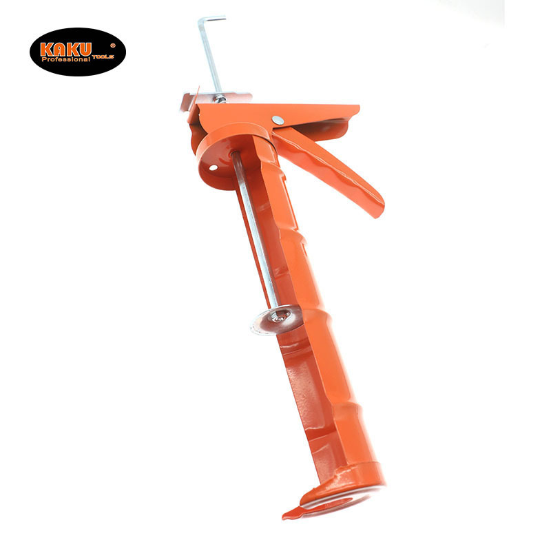 KAKU Customization Orange Iron Glue Gun Caulk Heavy Duty Manual Drop-Free Silicone Sealant Caulking Gun