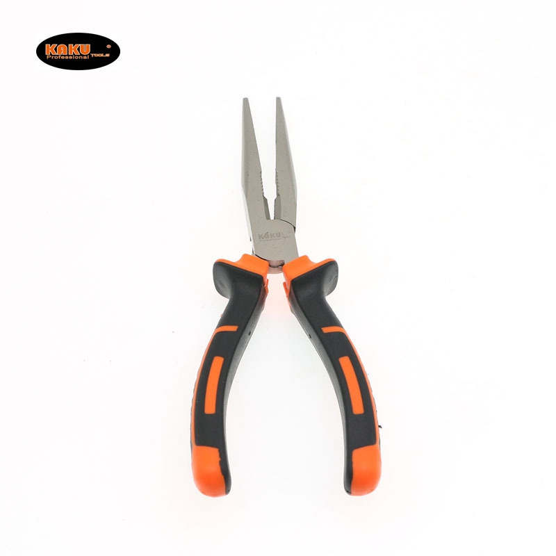 KAKU Plastic Handle Flat Long Nose 6 Inch 8 Inch Pliers Hardware ToolsPliers Nose Pliers