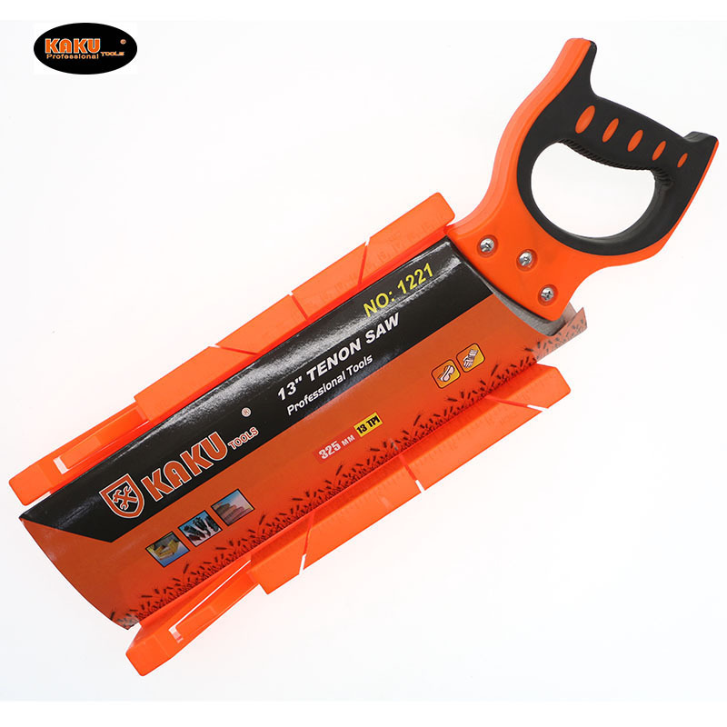 KAKU Wholesale 13 Inch 45 Degree Angle Cutting Hand Tool Saw Wood Working Mitre Box And Back Saw