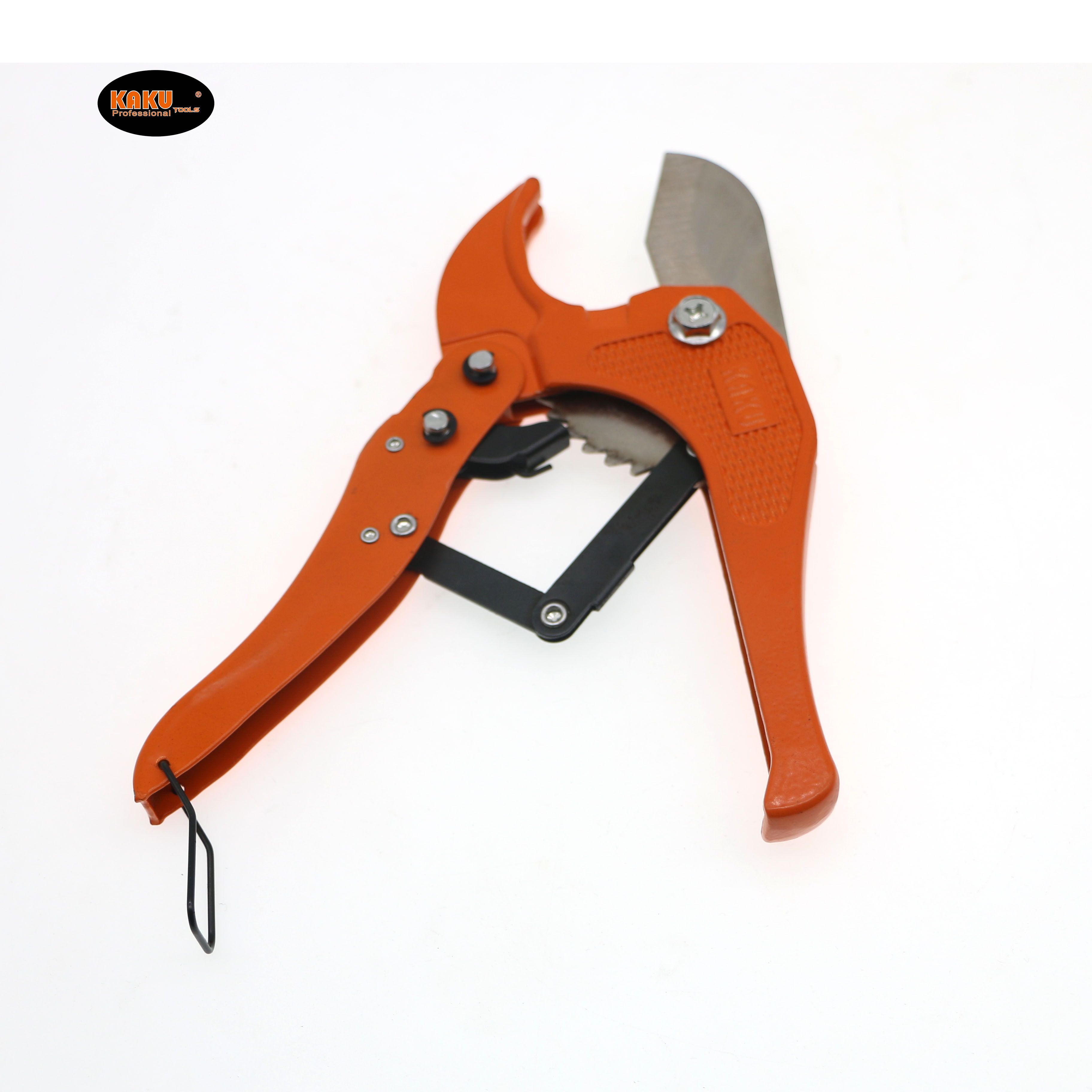 KAKU Hot Selling Automatic Self-Locking Ratchet PVC PPR Plastic Water Pipe Cutter Cutting Tools Scissors