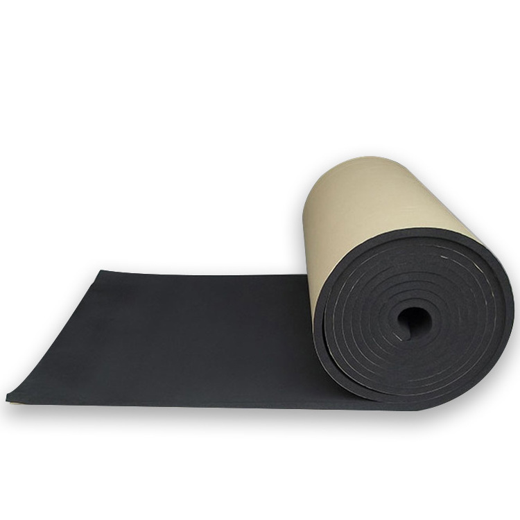 Best price black sound proof wall panels acoustic NBR rubber foam roll