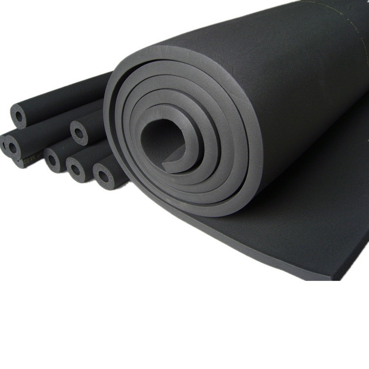 Best price black sound proof wall panels acoustic NBR rubber foam roll