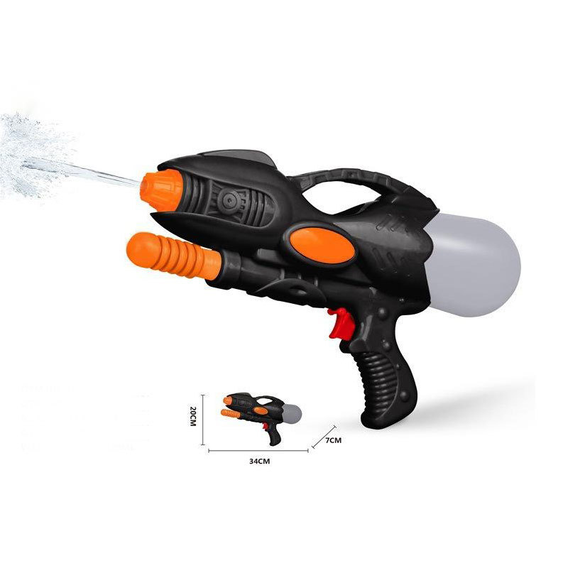 Cool black Military style water shooting toy  long range Summer Outdoor  plastic water gun for kids