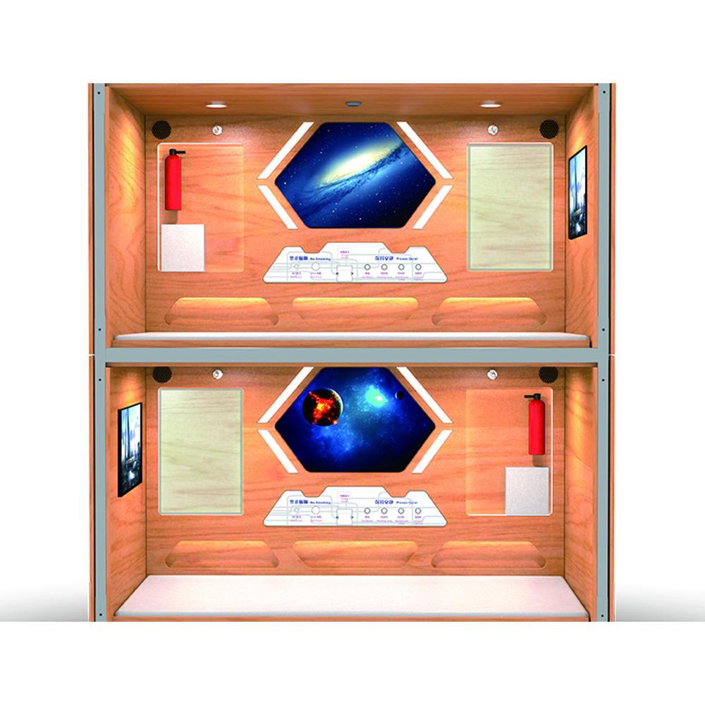 Space Wooden Capsule Hotel Soundproof Capsule Bed Sleep Box Capsule Sleep Bed