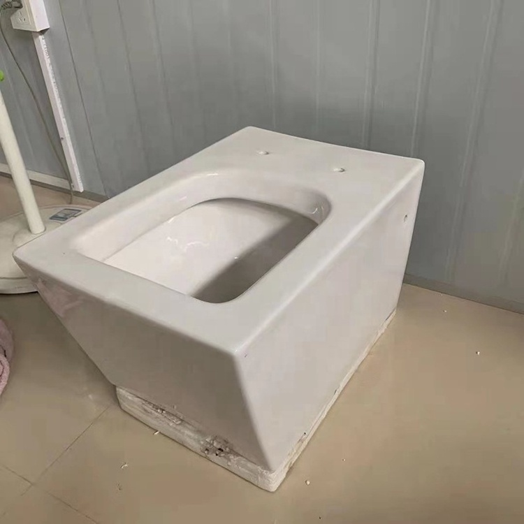 Sanitary Ware Manufactures china smart Modern Square shape Toilets Washdown P-trap Wall-hung Toilet bowl WC set