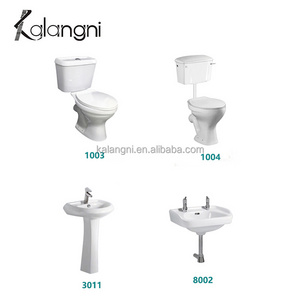 Africa Ceramic Toilet Two Piece Wc Cheap Washdown Toilet Set with Wash Sink