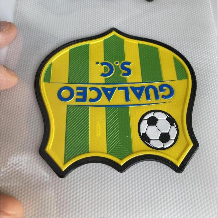 Manufacture price 3D Effects Tpu Patches Logo TPU Heat Transfer Patch Pressed By TPU Patch Machine