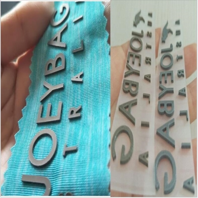 Wholesale Price 3D Silicone Rubber Soft Heat Transfer Clothing Labels For Garment