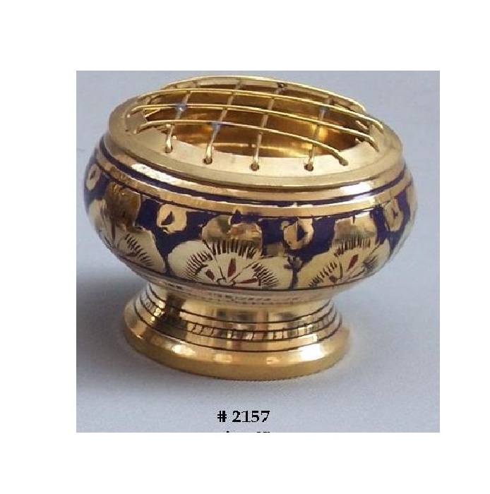 Incense Resin Burner made of brass Charcoal Burner For Homes Handmade Home Decor Lobandaan