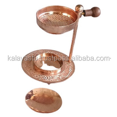 Brass Incense Resin burner oil burner fragrances oil difuser adjustable cup with gold finish Room Aroma