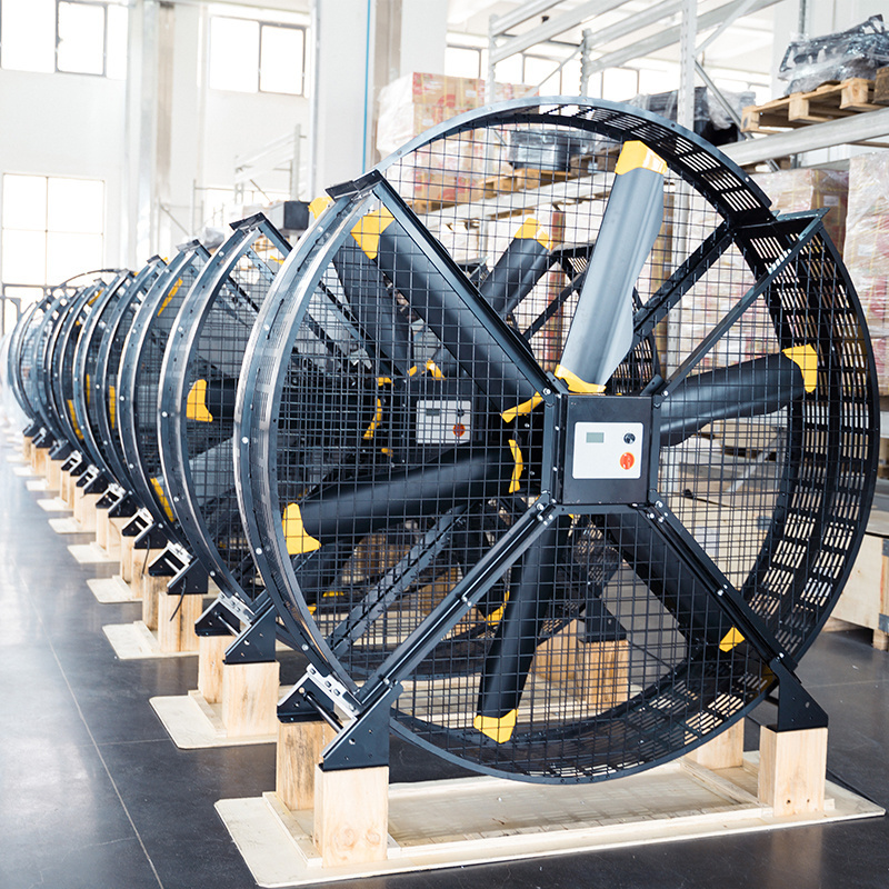 Kale Fans energy saving large industrial HVLS standing fan with moveable wheels