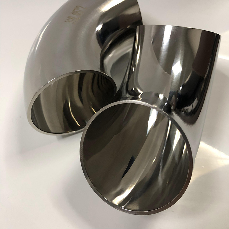 long short radius ss sanitary stainless steel 90 degree ss304 ss316l mirror polishing welded bend elbow