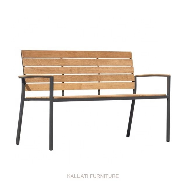 Indonesian Elegance Iron Teak Outdoor Bench Crafted from Solid Teak Wood For Timeless Beauty And Lasting Comfort Best Price