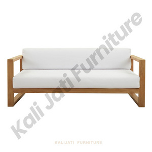 Indonesian Teak Wood Outdoor Sofa Aegean 3 Seaters Premium Quality Furniture For Your Outdoor Space Best Price Exportable Wood