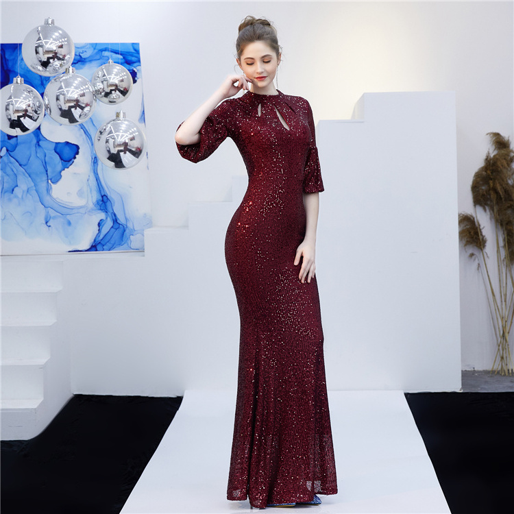 16222 # luxury evening dresses from dubai sexy woman evening prom bridesmaid dress