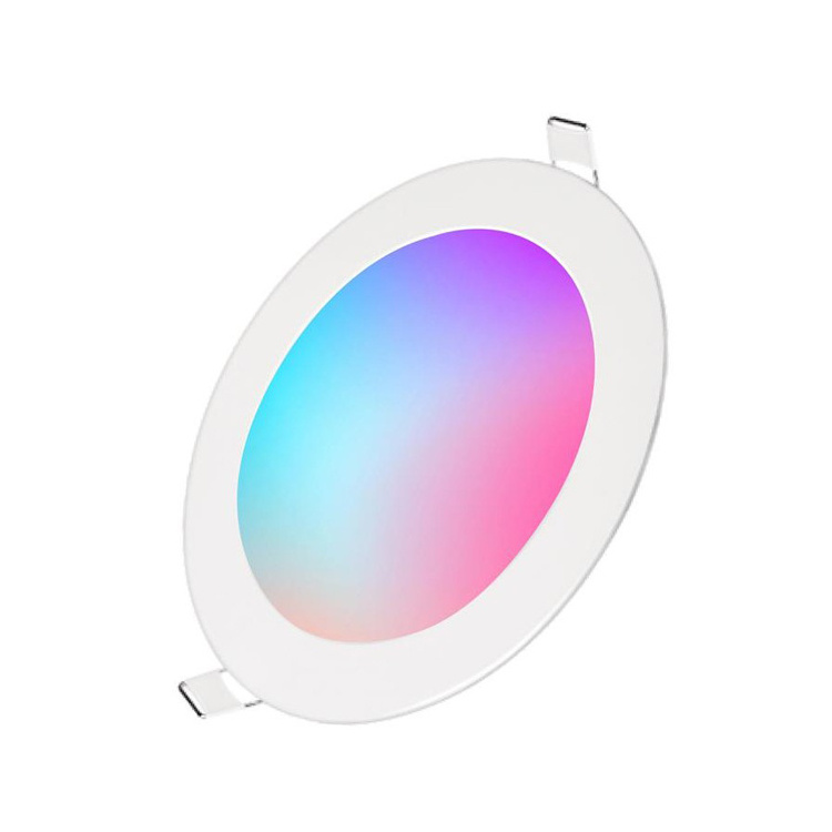 Factory price Remote Control Recessed Mounted Round 18W 24W  RGB CCT TUYA WIFI Smart Led Panel Light