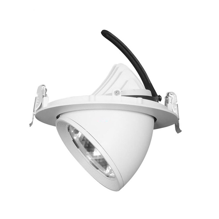 Adjustable gimbal led downlights ceiling recessed spotlights smart home lights for shopping mall