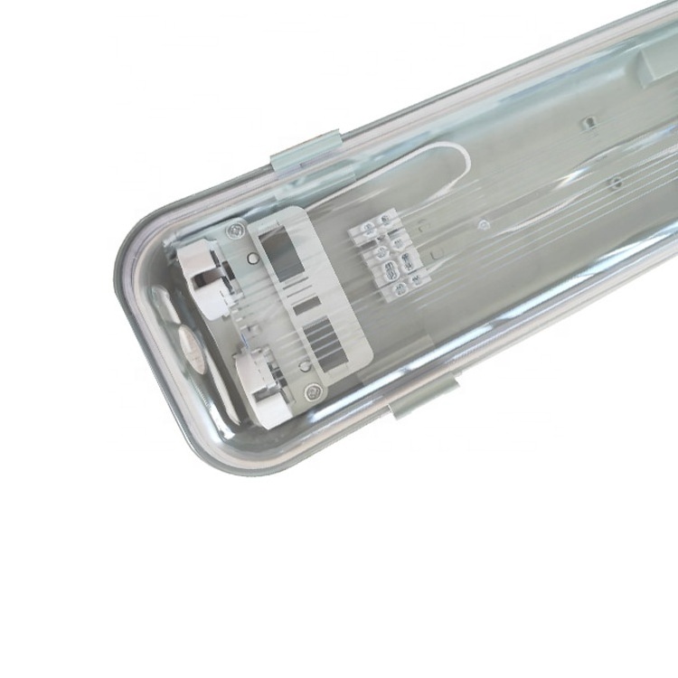 lampara ip65 hermetic lamp Waterproof Lamp Fluorescent Light for led tube without metal plate