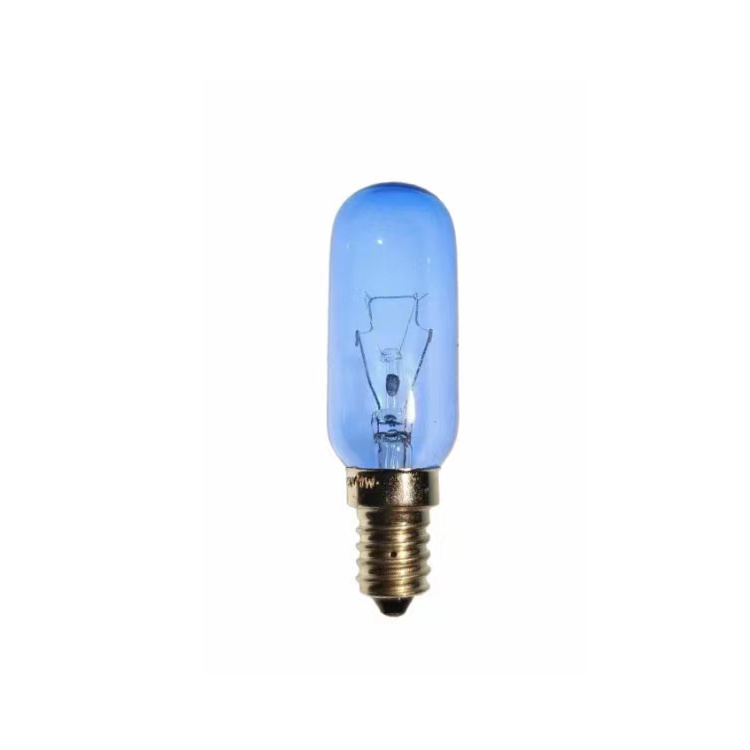 E26 40w T25 blue incandescent bulbs 110-130V  oven / refrigerator lamp