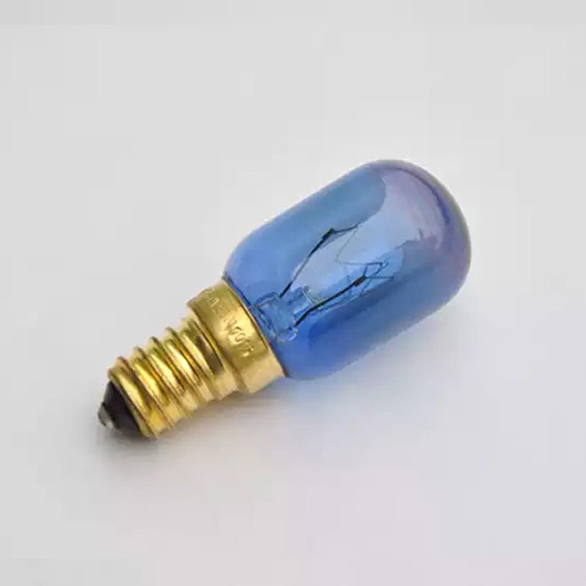 E26 40w T25 blue incandescent bulbs 110-130V  oven / refrigerator lamp