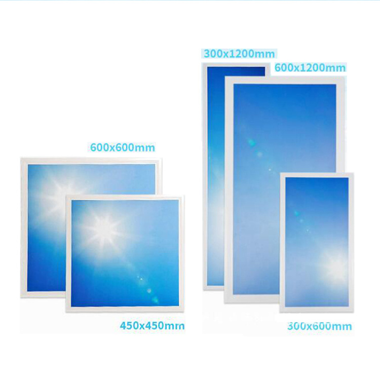 Blue Sky LED Skylight Lamp Recessed Ceiling Artificial Skylight LED Panel 600x600 300x1200