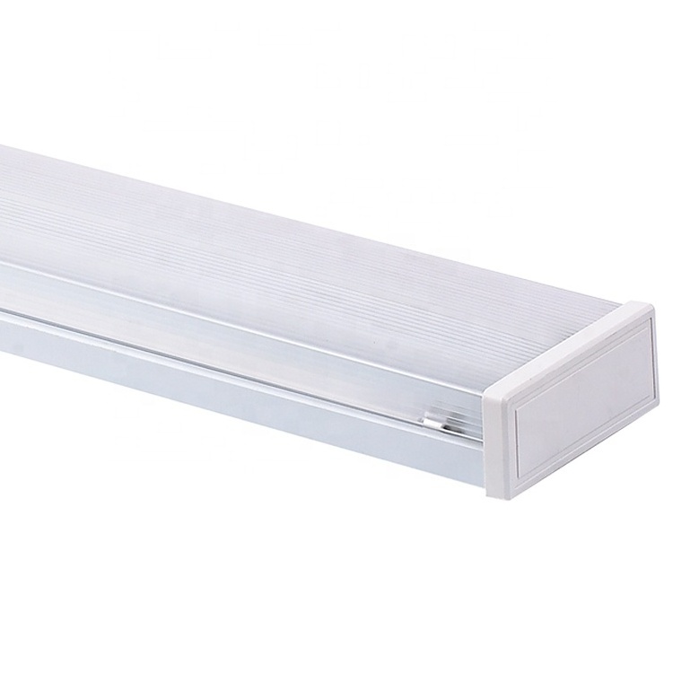 wholesale factory price waterproof  ip44 Plastic cover 2ft 4ft 5ft led recessed linear light