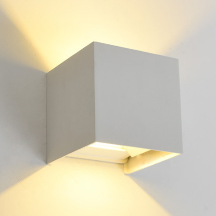 Deco Bedroom Hotel Home Adjustable Up down Outdoor Wall Light LED Applique cube Led Wall Lamp